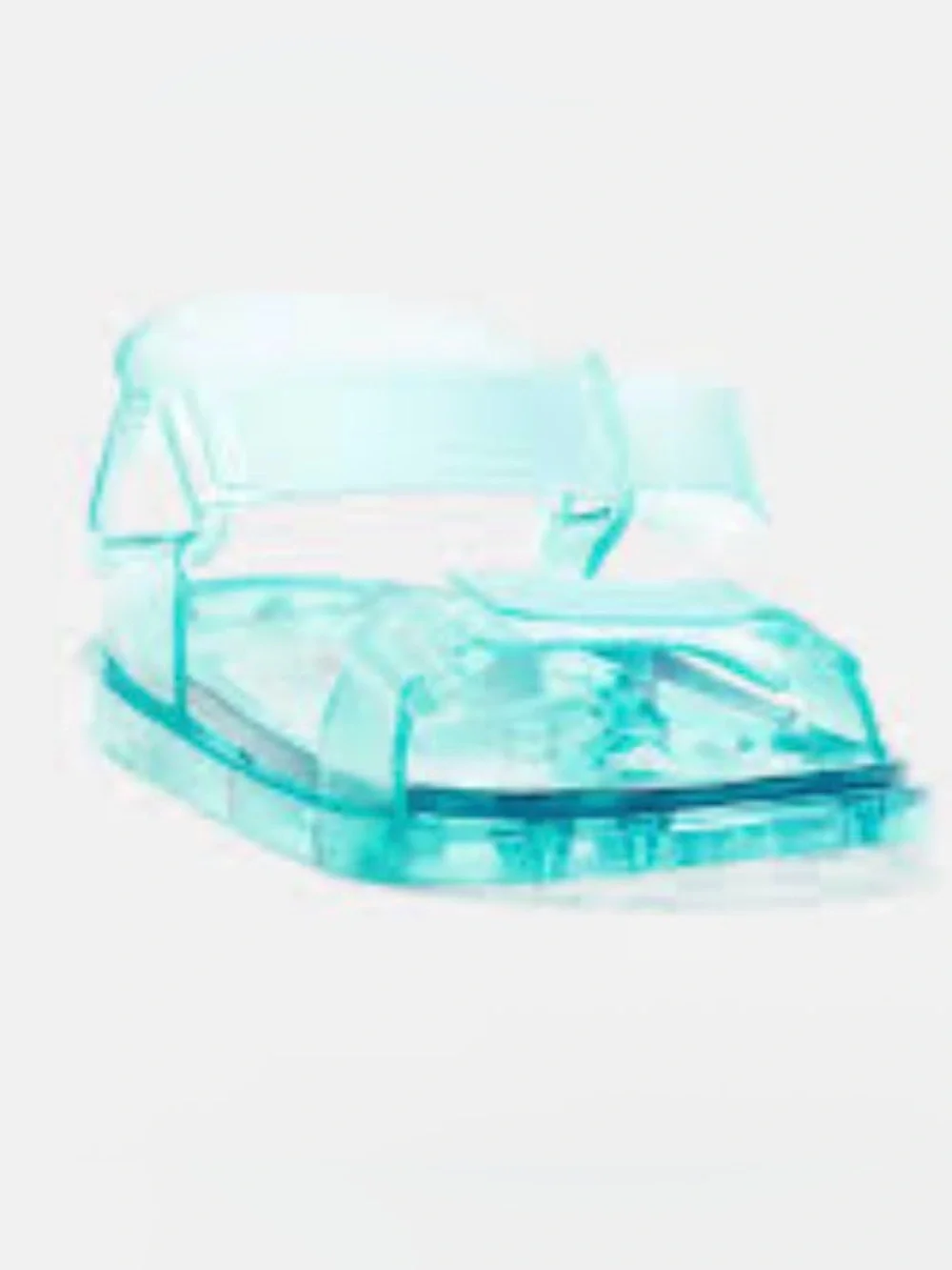 Fashion Nova Aqua Teal Jelly Adjustable Ankle Strap Sandals Size 11
